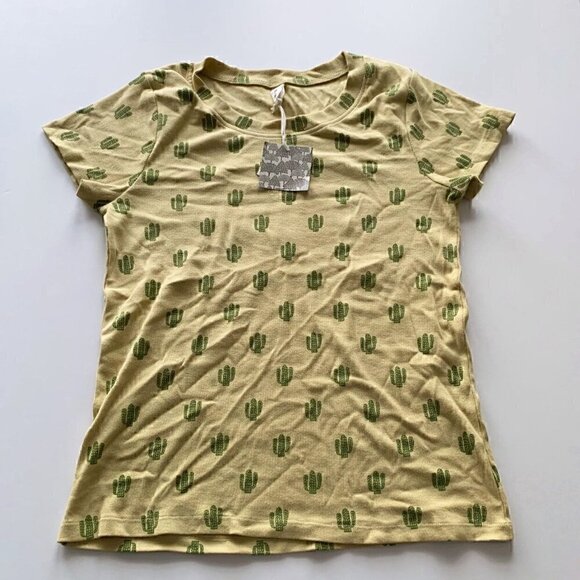 Kate Quinn Organics Women Thin Rib Moss Cactus Womens Basic Tee M Medium - Picture 2 of 6